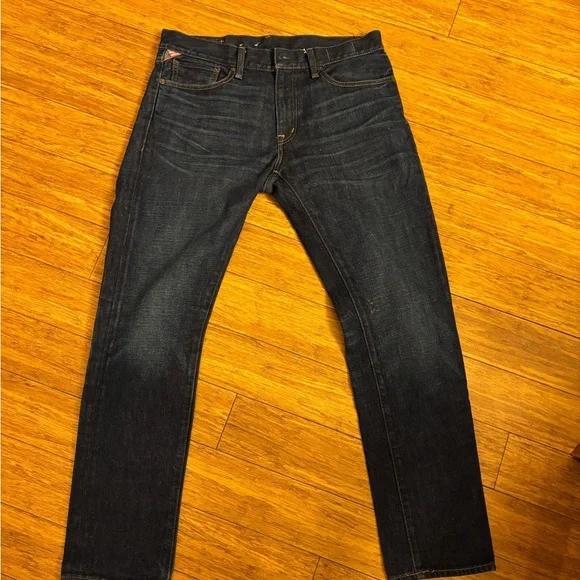 Ralph Lauren denim and supply Men's Dark Blue Jeans worn once 31/30 - Picture 1 of 8